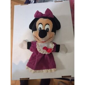 Vintage 12" Minnie Mouse Walt Disney World Hand Puppet Preowned